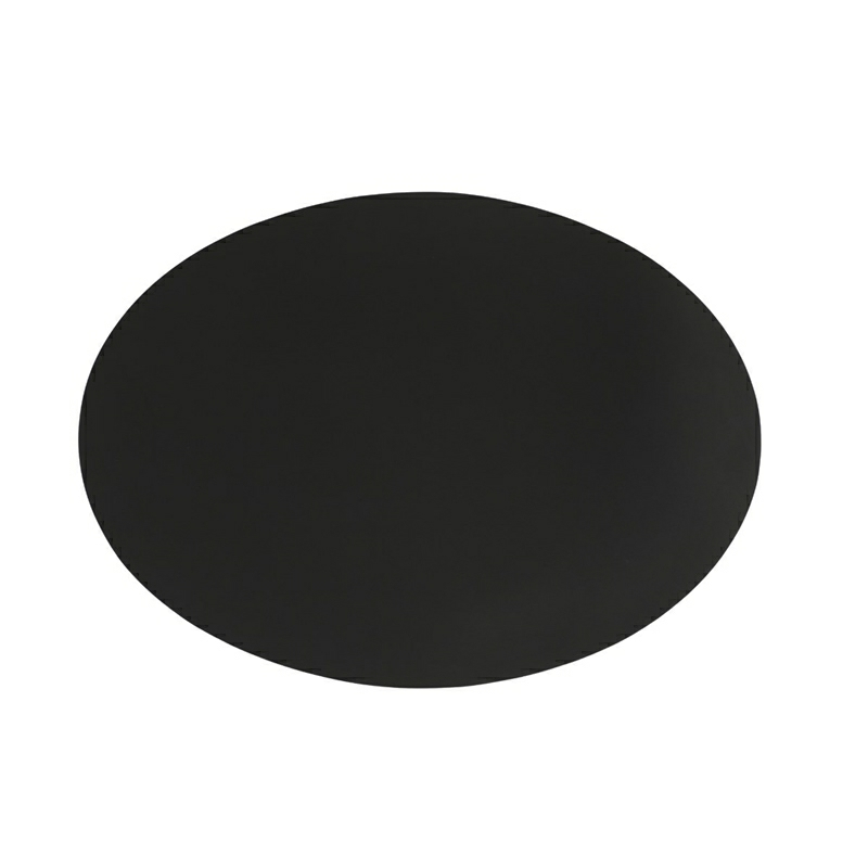 Billede af Sej Design oval dækkeserviet. Rabat ved køb af 4 og 6 stk. Sorte gummi dækkeservietter 47 x 34 cm. - antal 1 stk