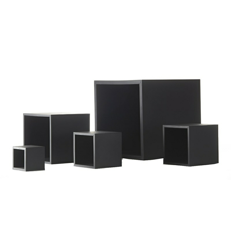 Billede af Sej Design urtepotteskjuler fra 89 kr. sort gummi. Multi kvadrat vælg fra 7 størrelser. Hurtig levering. - størrelse 10x10x10 cm small