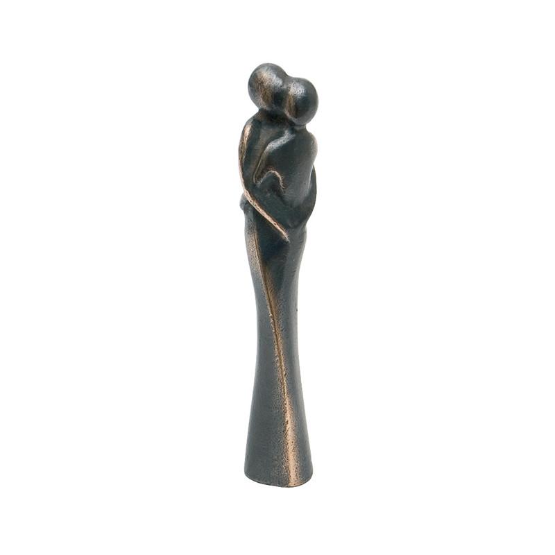 Bronzefigur Omfavnelse, 13 cm. 749,- kr. Bryllupsgave, sølvbryllupsgave, gulbryllupsgave. gave kærlighed.