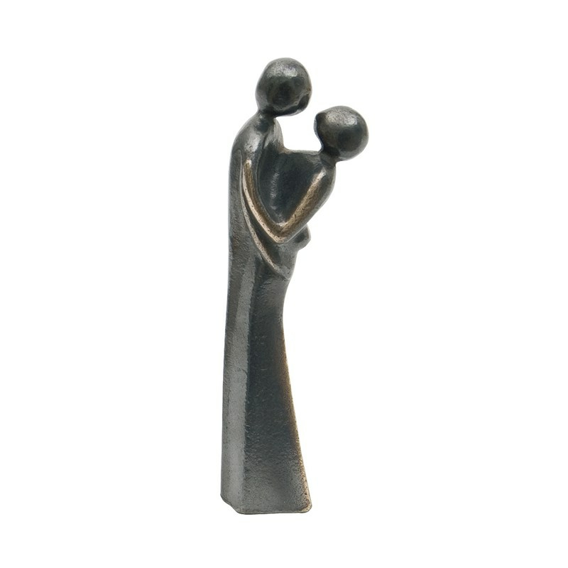Billede af Bronzefigur La Promessa, højde 14 cm. Gaveide med par 799,- kr. Løftet symboliserer kærlighed.