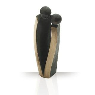 Bronzefigur Kindkysset 13 cm