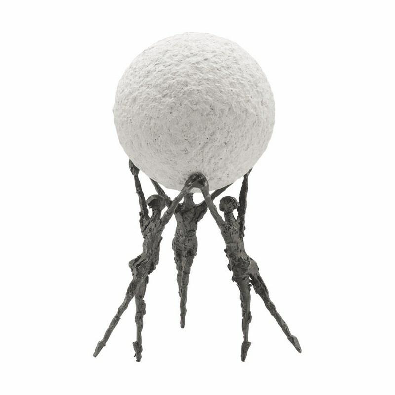 Bronzefiguren Sammen er vi stærke, 22 cm. Firmagave ide 1995,- kr. Kunstner Luise Kött-Gärtner.