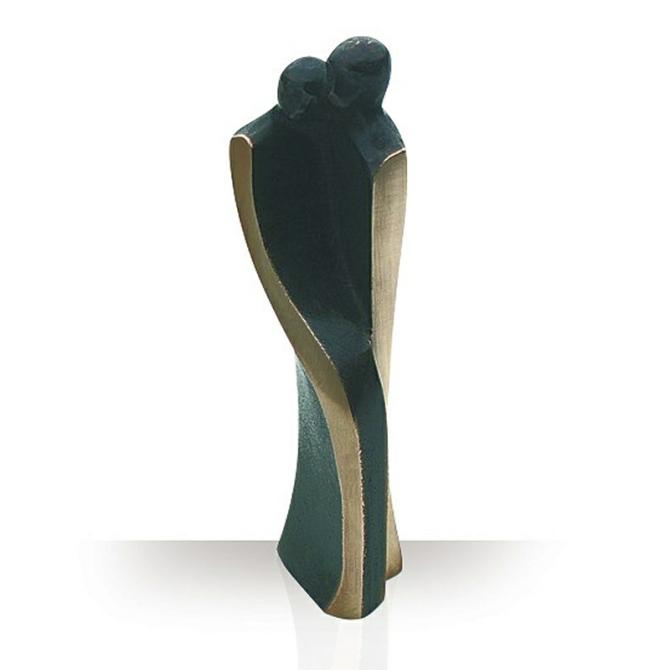 Bronzefigur "Hengivenhed" 14 cm af Luise Kött-Gärtner