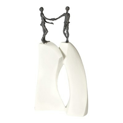 Bronzefigur Imødekommenhed, 30 cm. Gaveide med stærk symbolik. Alletiders firmagave.