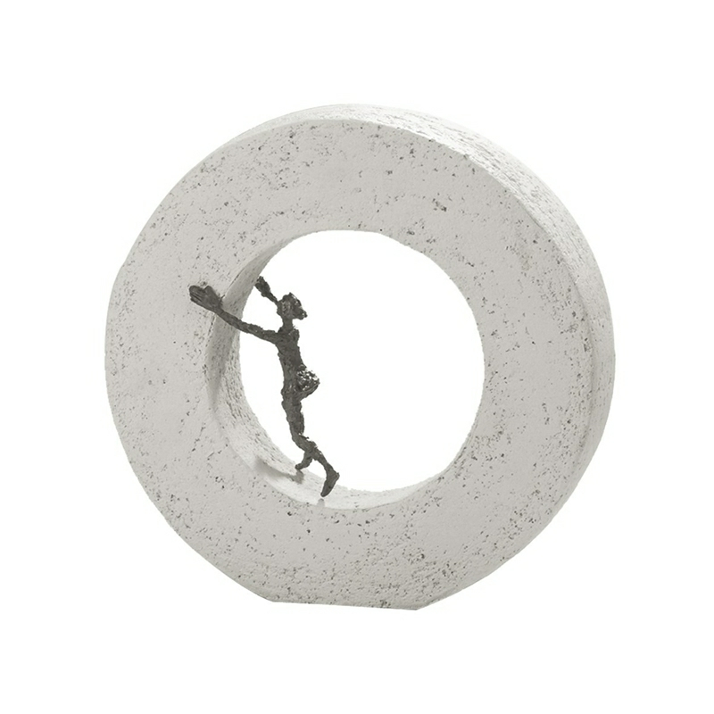 Bronzefigur Forandring kommer indefra, 21 cm. Inspirerende bronzefigur fra den talentfulde kunstner Luise Kött-Gärtner. billede