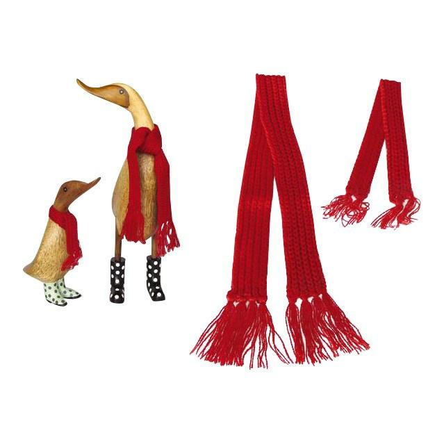 Rød halstørklæde til Dcuk 25 eller 44 cm