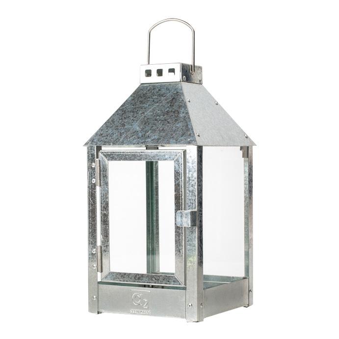 Udendørs galvaniseret lanterne, 3 størrelser. A2 Living lanterner til udendørs året rundt, fra 449 kr. Super gaveide. - størrelse 17 x 17 x 33,5 cm billede