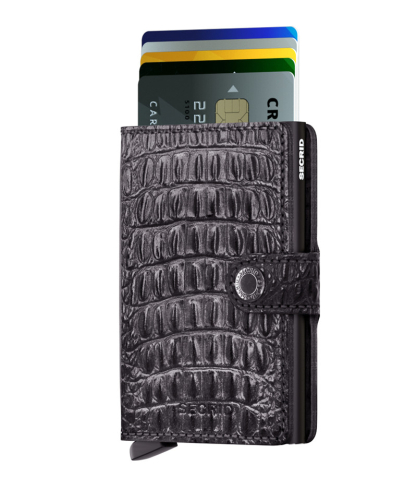 Billede af Secrid kortholder med læder - Nile sort mini wallet