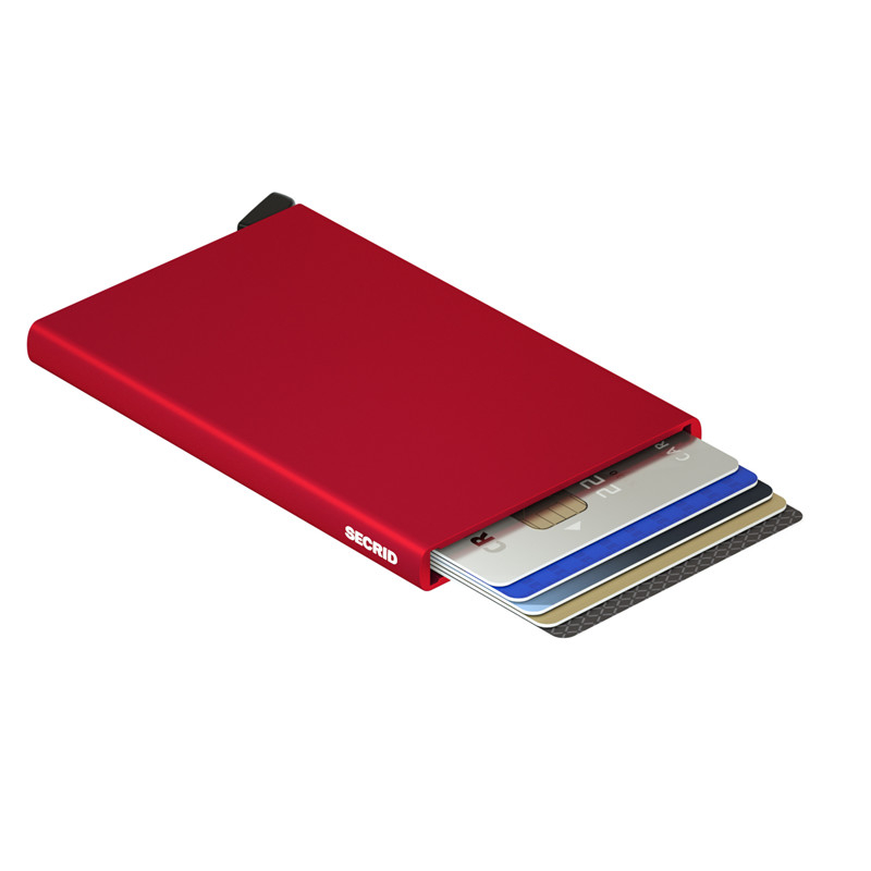 Se Secrid kortholder i rød - Smukt design til kreditkort hos De 9 Muser