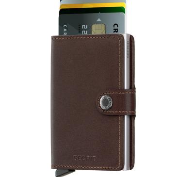 Secrid kortholder i brun mini wallet