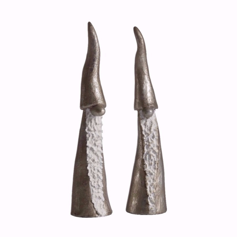 Nääsgränsgården - Tall Santa silver 2 stk H.15cm