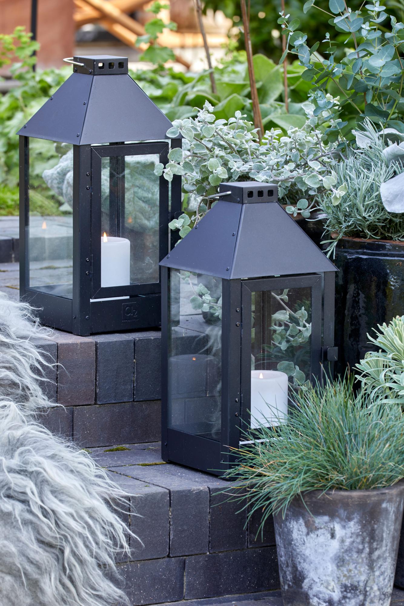 Sorte lanterner | Perfekt udendørs, 3 størrelser Se A2 Living