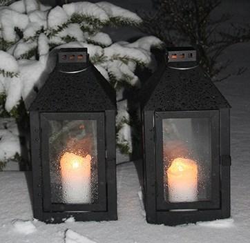 Vinterstemning med A2 Living lanterner