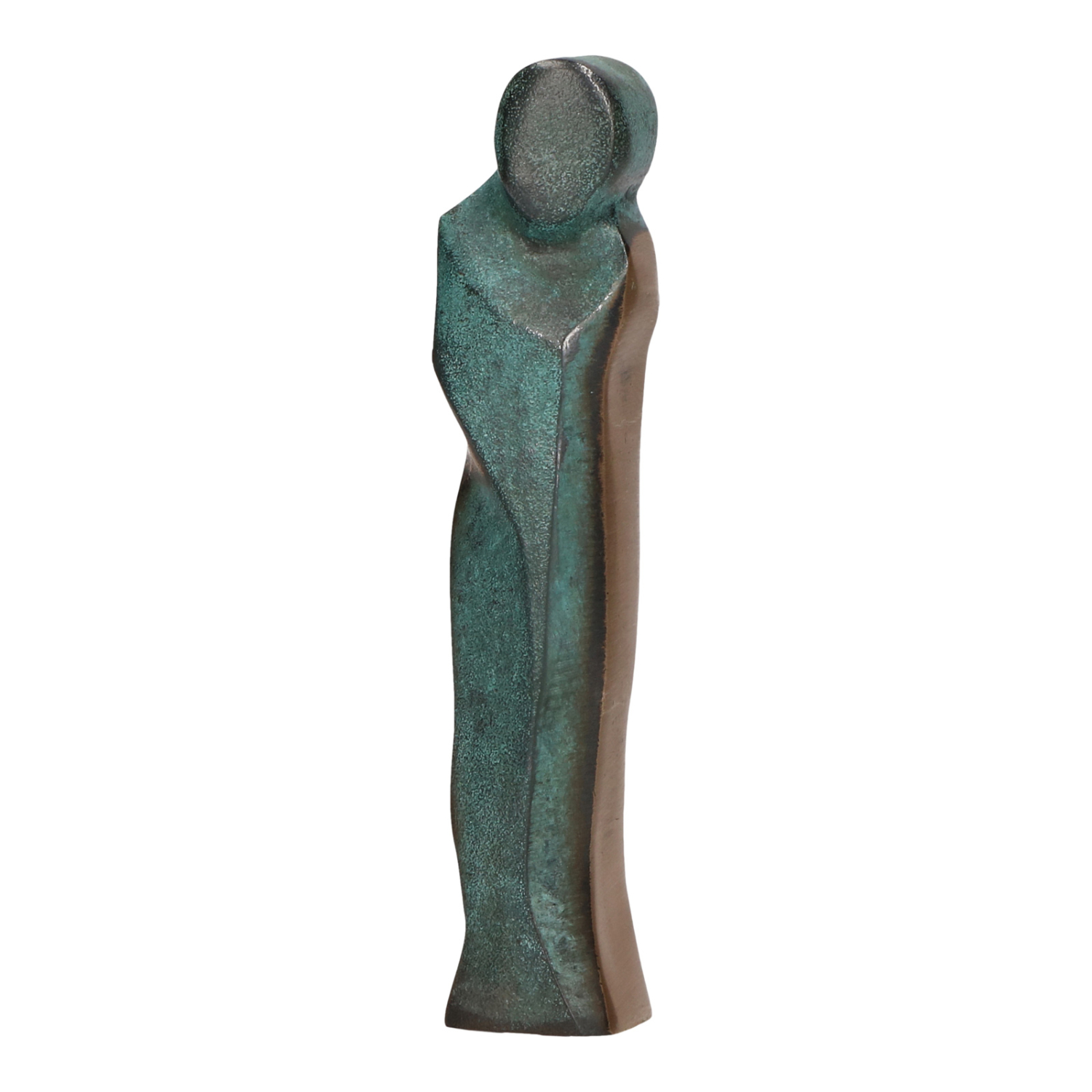 Bronzefigurer sammensæt selv familiens størrelse. Familie på 6 eller flere, højde 7,5 til 14,5 cm - figur Barn 9,3 cm