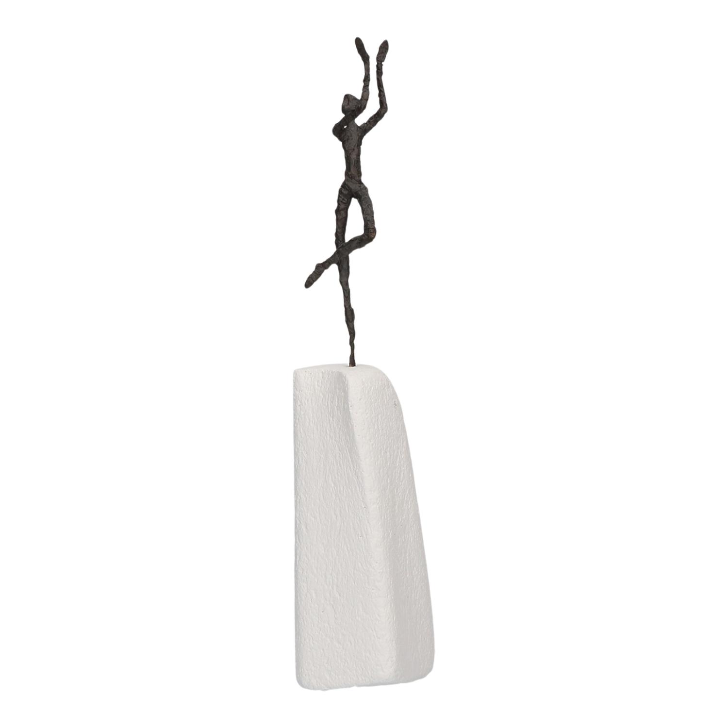 Bronzefigur "Danser med livet", højde 36,5 cm. Kunstner Luise Kött-Gartner.