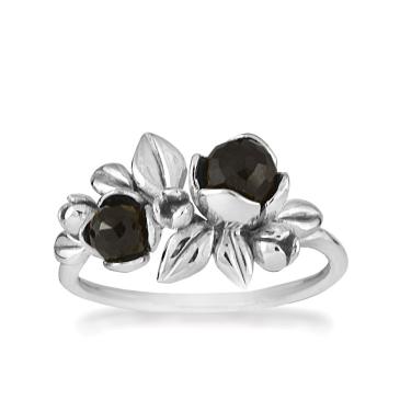 Sølvring med sorte spinel - Inner Secret fra Rabinovich smykker