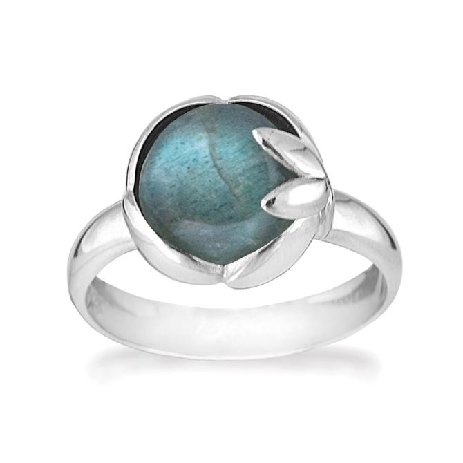 Rabinovich sølv ring med sten labradorit fra serien Arch