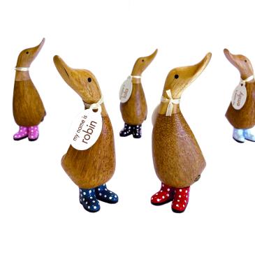 Dcuk mini and med prikkede gummistøvler 10 cm Dinky