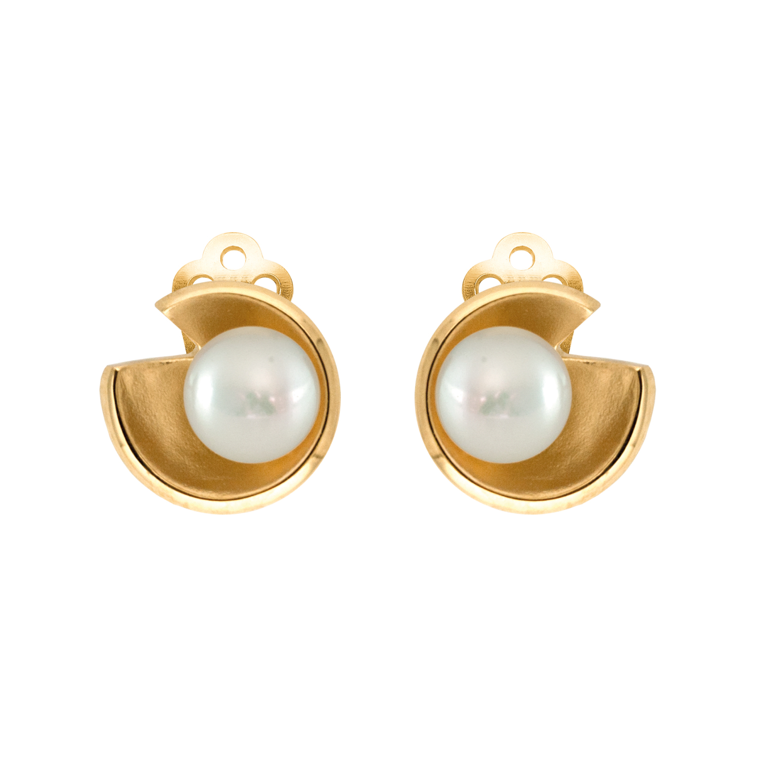 Rabinovich Øreclips Med Perle Forgyldt