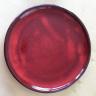 Håndlavet keramik tallerken rød Ø 25 cm