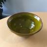 Håndlavet keramik skål grøn