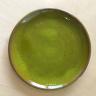 Håndlavet keramik tallerken grøn Ø 16 cm