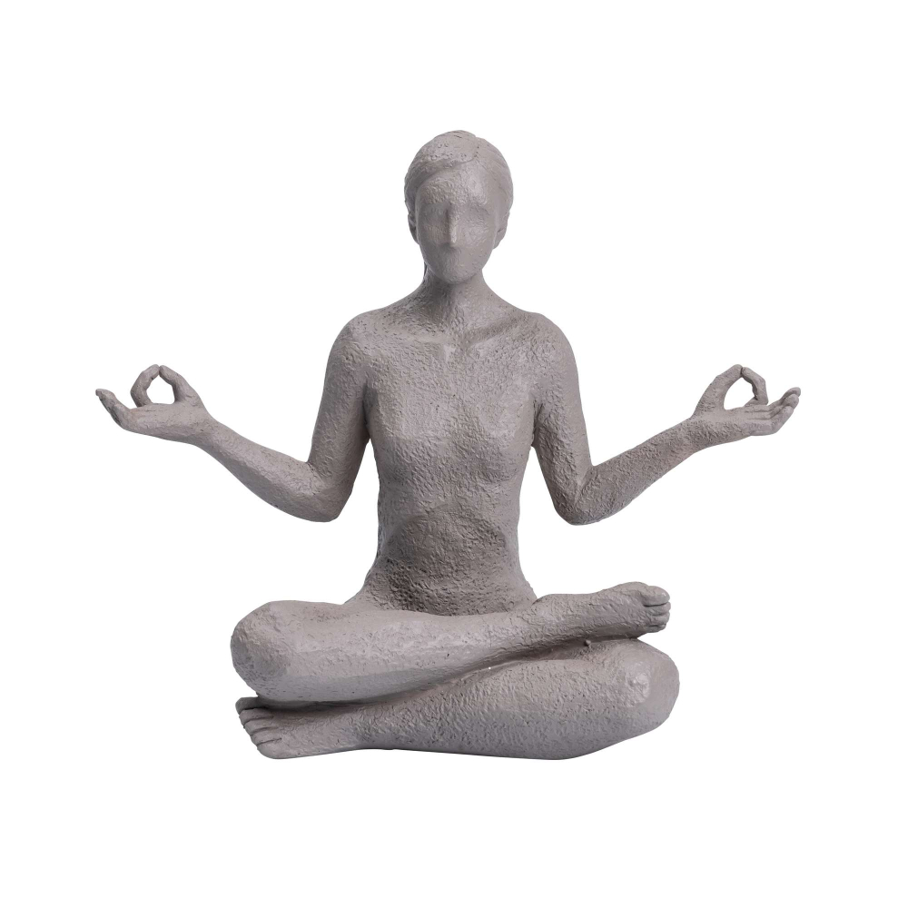 Billede af Yoga figur Lotus, grå hos De 9 Muser
