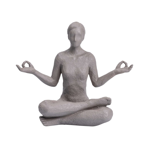 Billede af Yoga figur Lotus, grå