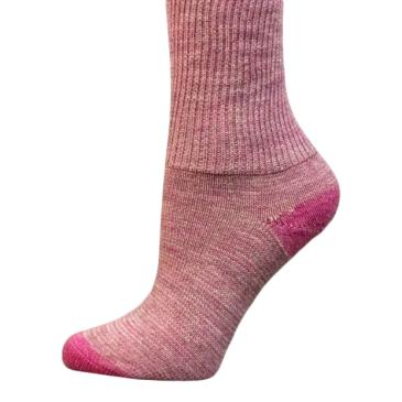Alpaca sokker pink blød og lun 70% alpaca 30% nylon