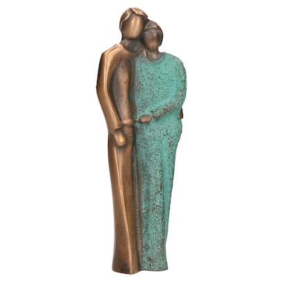 Bronzefigur kærlighed par højde 14 cm