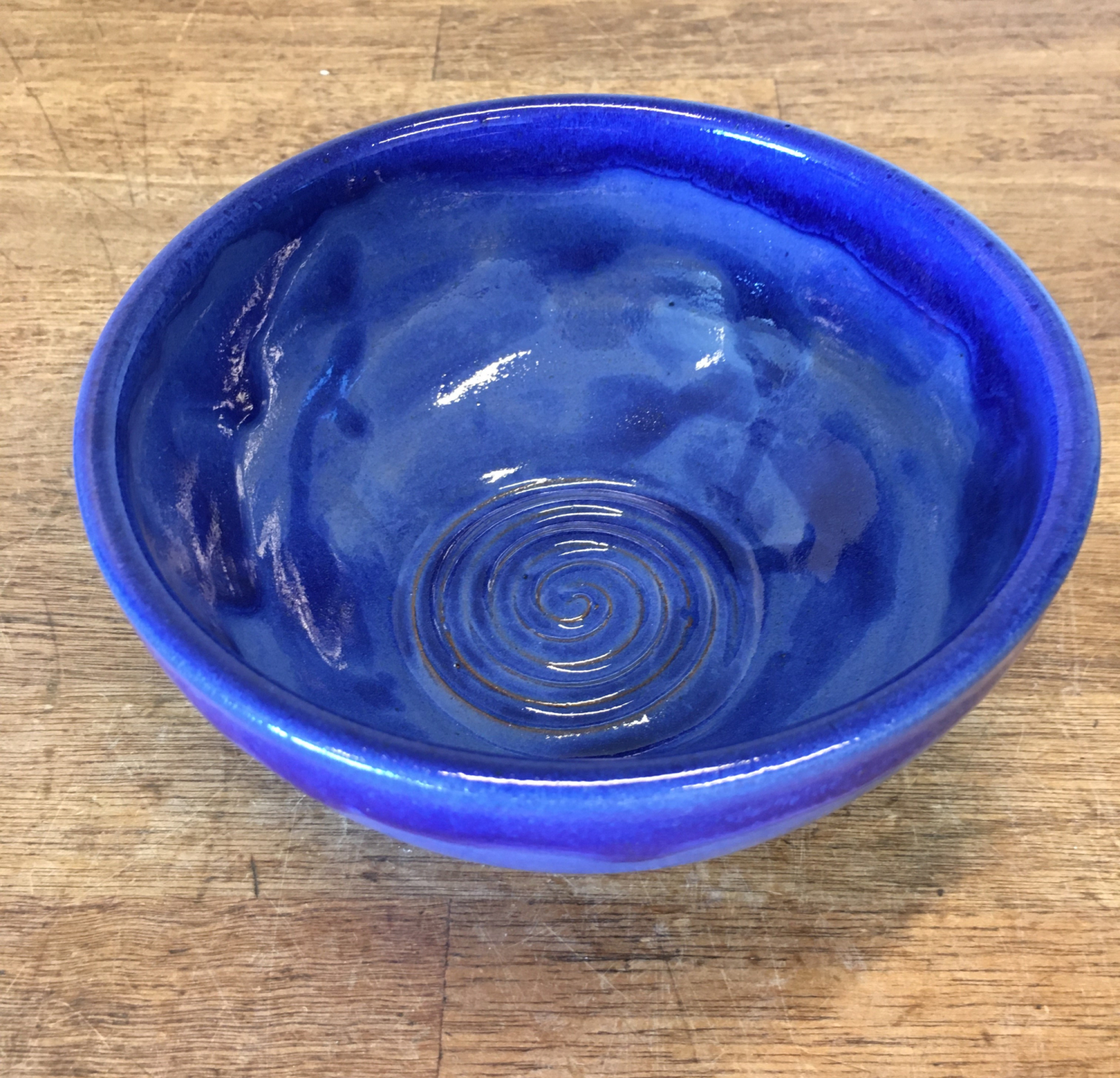 Keramik skål Ø 17 cm - Håndlavet og unik, 12 farver - farve Blå