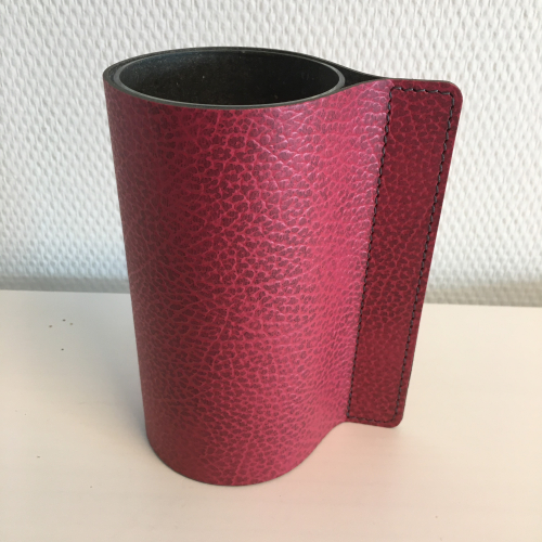 Billede af Lind DNA - Glasvase med læder, pink