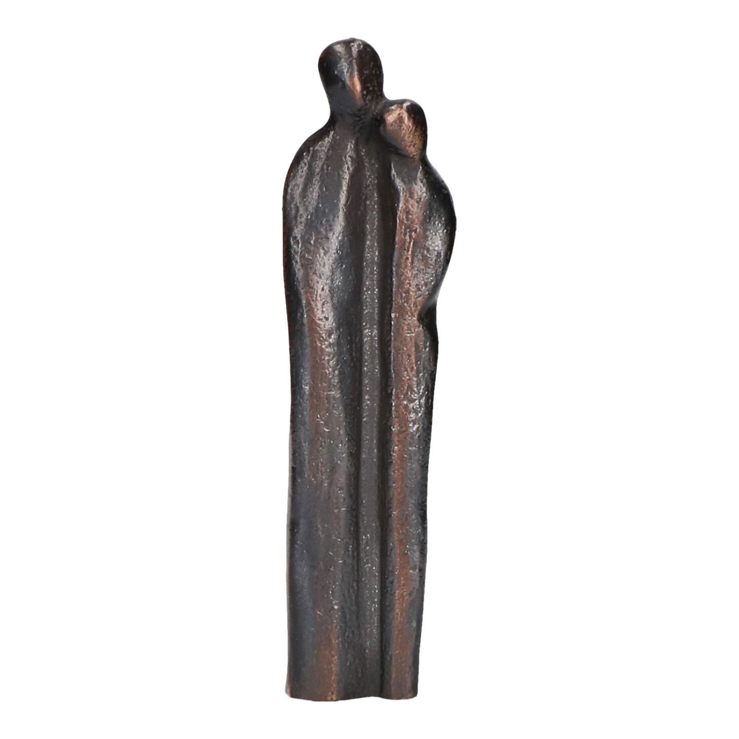 Bronzefigur par, 18,5 cm abstrakt. Bryllupsgave og alle anledninger, hvor kærligheden skal fejres. billede