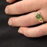 Fingerring med ægte grøn sten Rabinovich smykker Bliss