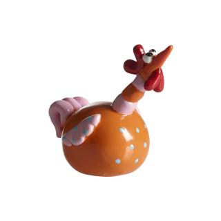 Høne 6 cm orange Gyllenkrok Nääsgränsgården