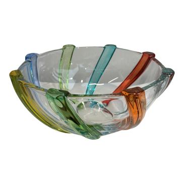 Glasskål håndlavet italiensk glaskunst
