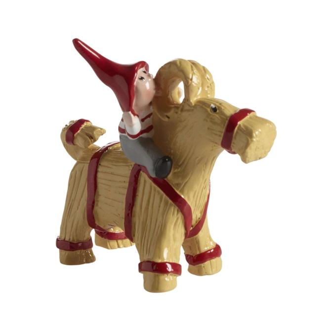 Nissen Tusse på gedebuk, skøn julepynt